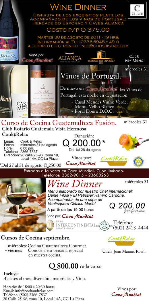 Actividades Cava Mundial
