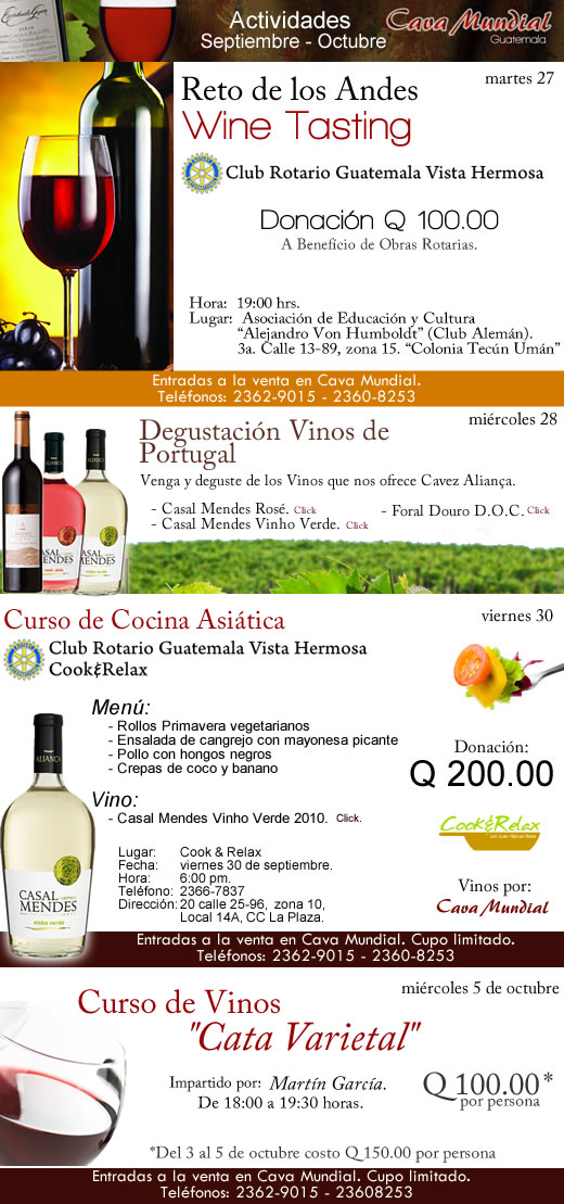 Actividades Cava Mundial