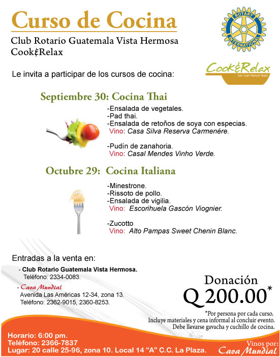 Curso de Cocina Rotarios